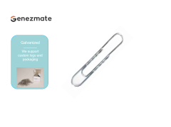 Galvanized Round Head Wave Paper Clip 77mm