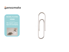 Nickel-Plated Round Paper Clip 45mm