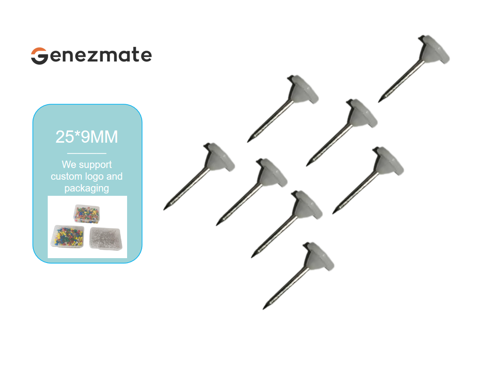 White Flat PUSH PINS φ5mm