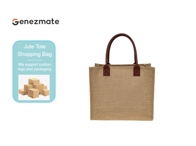Jute Tote Shopping Bag