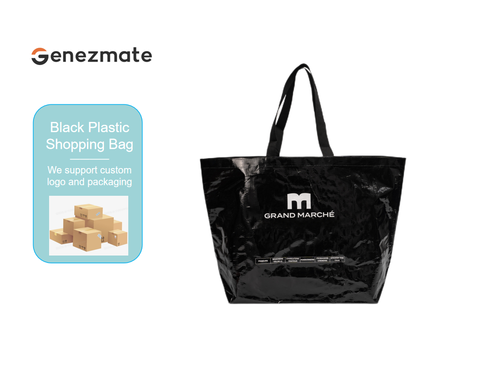 Black Plastic Shopping Bag
