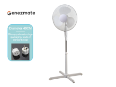 Stand Fan 40cm White And Grey
