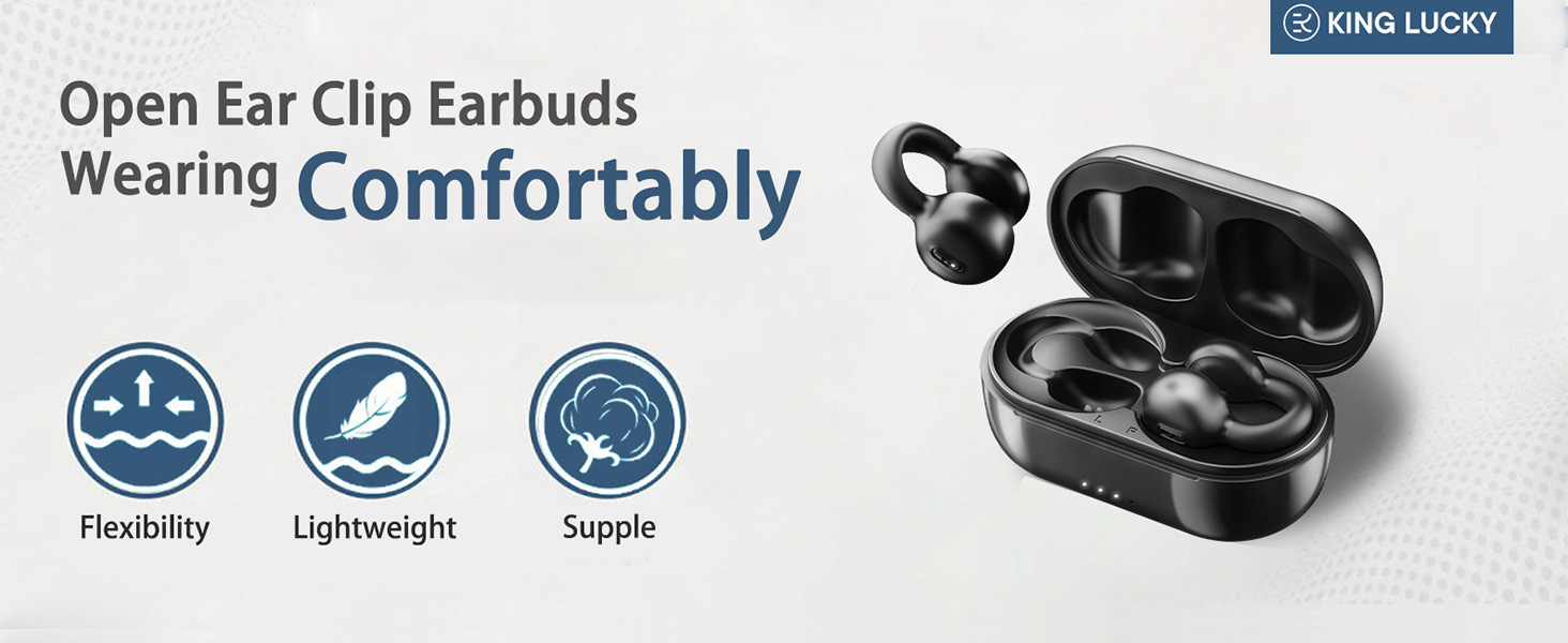 Open Ear Clip Headphones