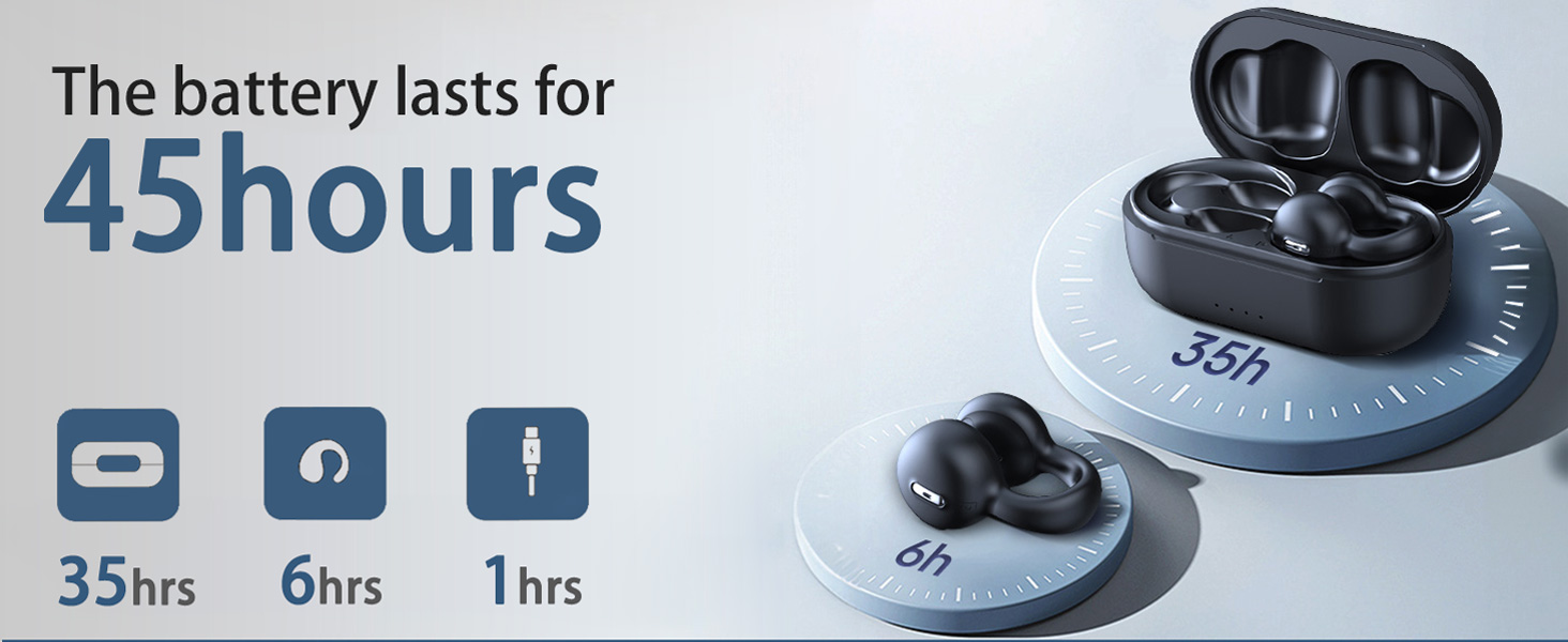 Open Ear Clip Headphones