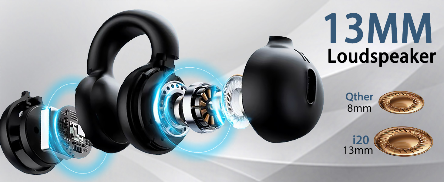 Open Ear Clip Headphones