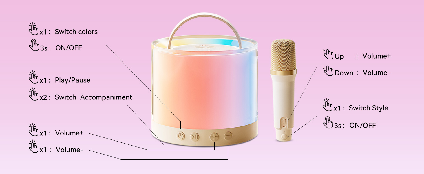Kinglucky K36 Karaoke Machine For Kids