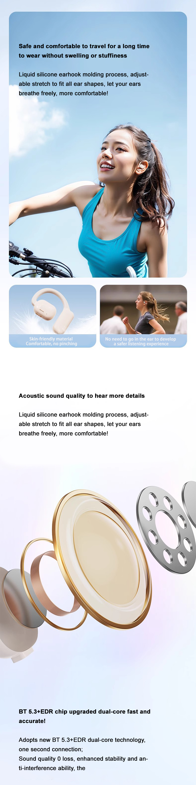 Kinglucky i27 Best Open Ear Headphones