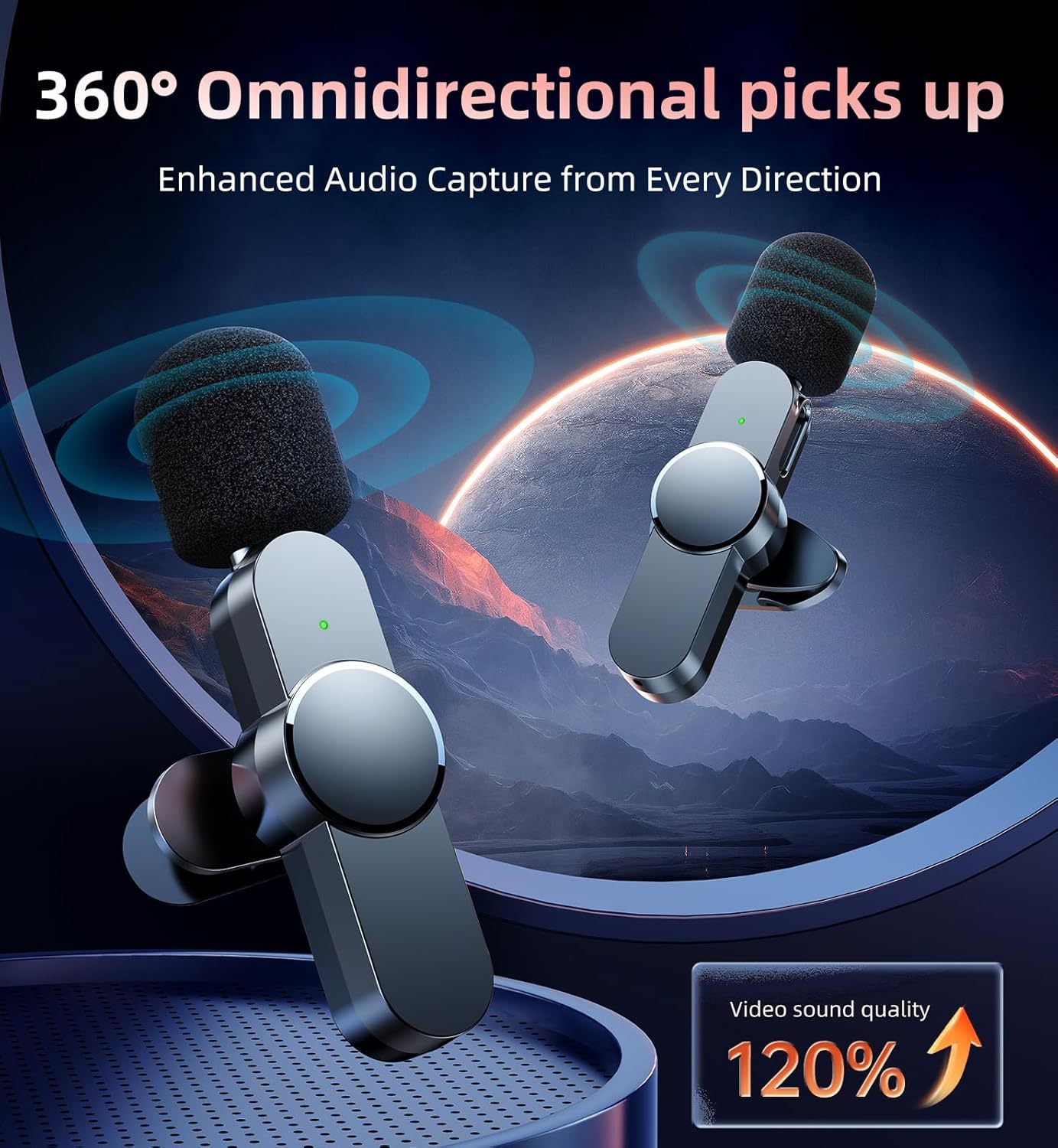 KingLucky M19 Lavalier Microphone | Professional Clip-On Mic | Clear Audio Recording