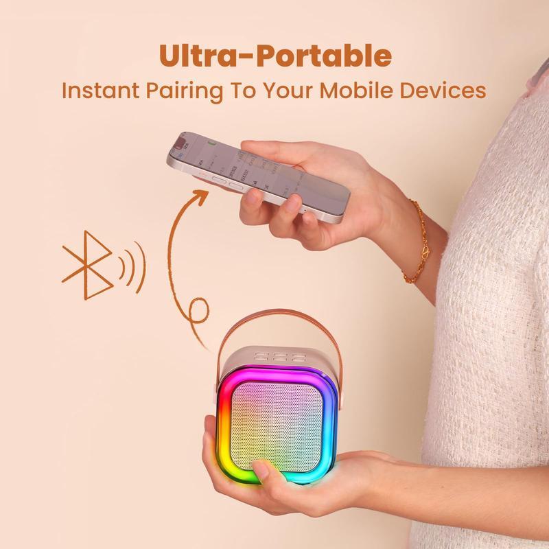KingLucky K12 Mini Karaoke Speaker | Compact Portable Sound System | Wireless Bluetooth