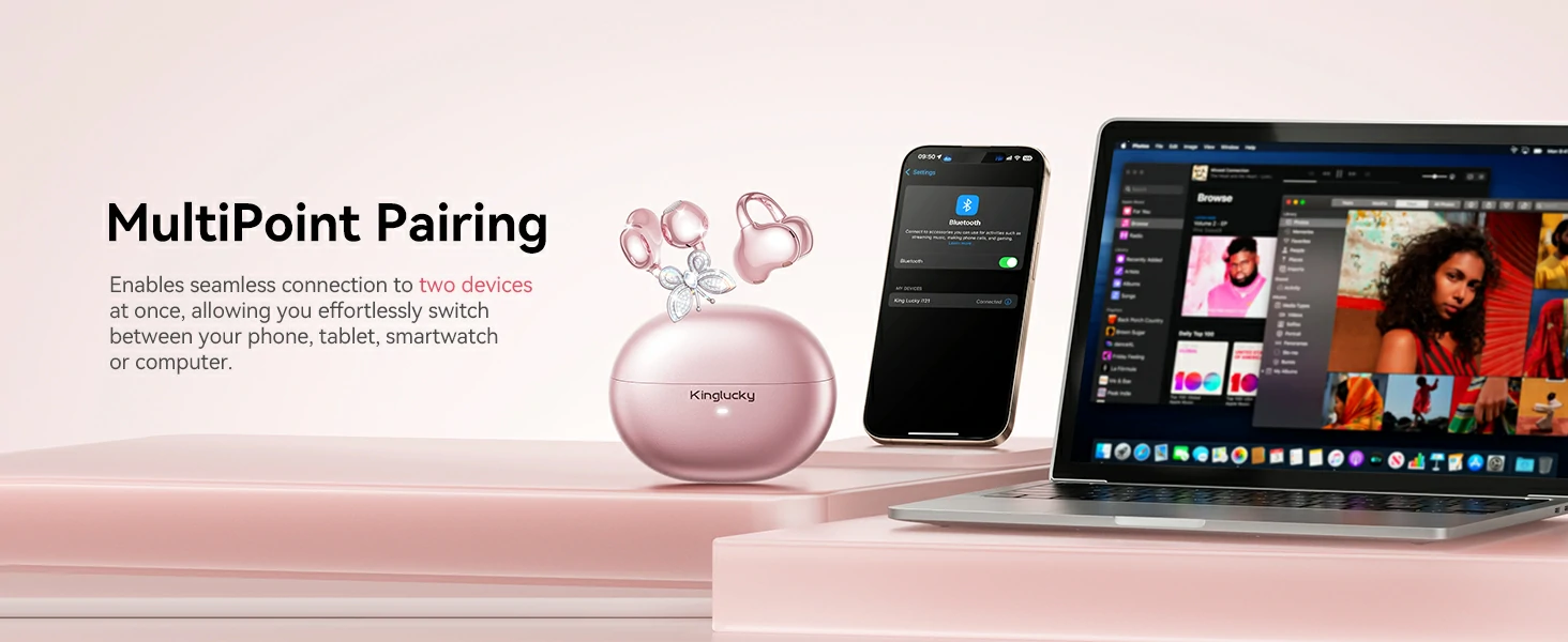Jewelry-Inspired Clip-On Earbuds