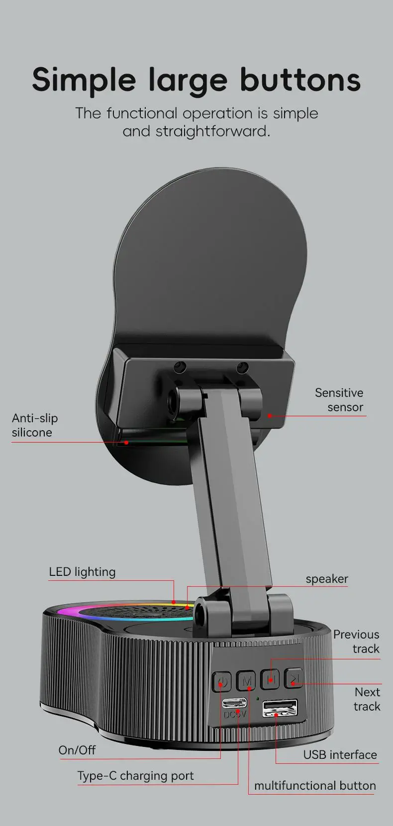 Wireless Audio Induction Bluetooth Speaker