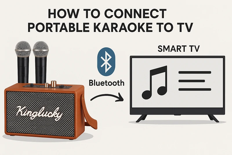 How to connect portable karaoke to TV