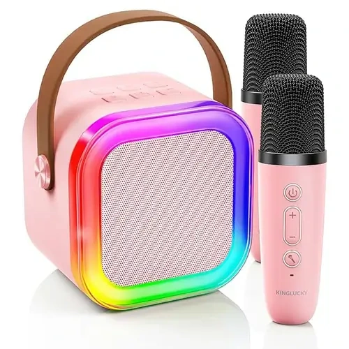 Kinglucky K12 Mini Karaoke Machine - Portable Speaker with 360
