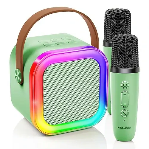 Kinglucky K12 Mini Karaoke Machine - Portable Speaker with 360