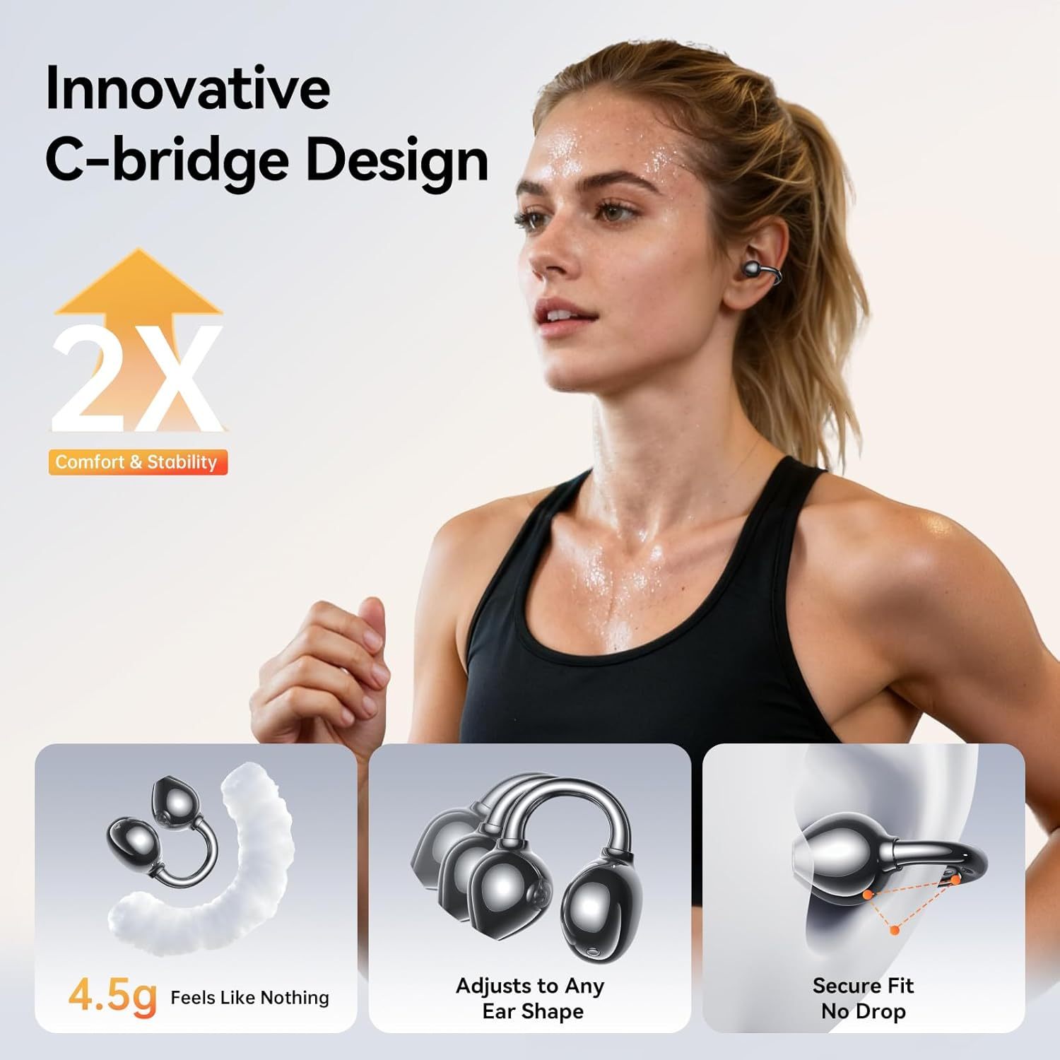 Kinglucky A20 Open-Ear Clip-On Earbuds