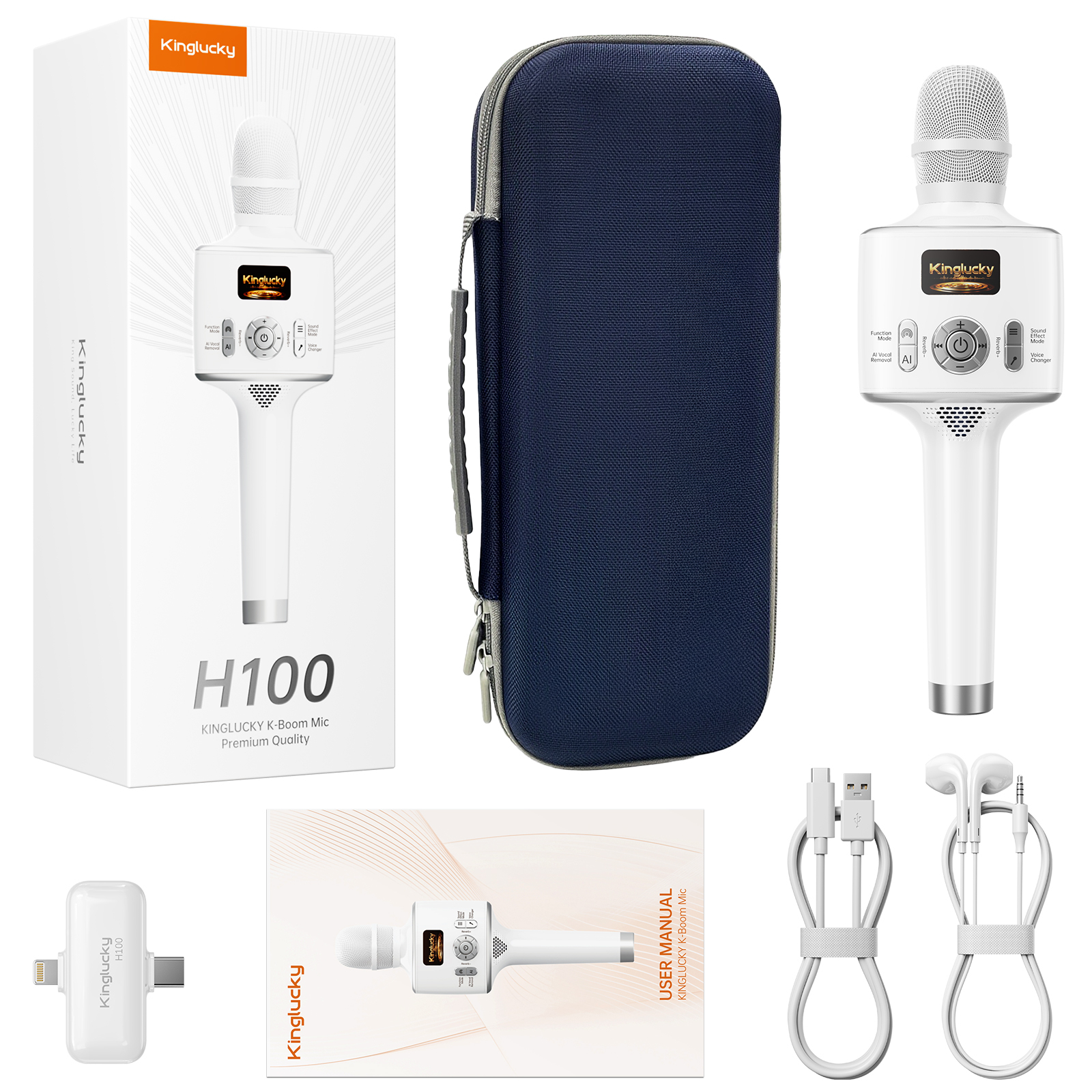 Kinglucky H100 Karaoke Microphone