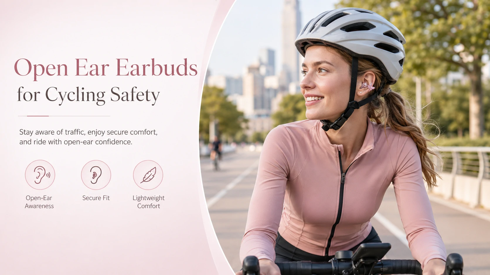 Open Ear Earbuds for Cycling Safety