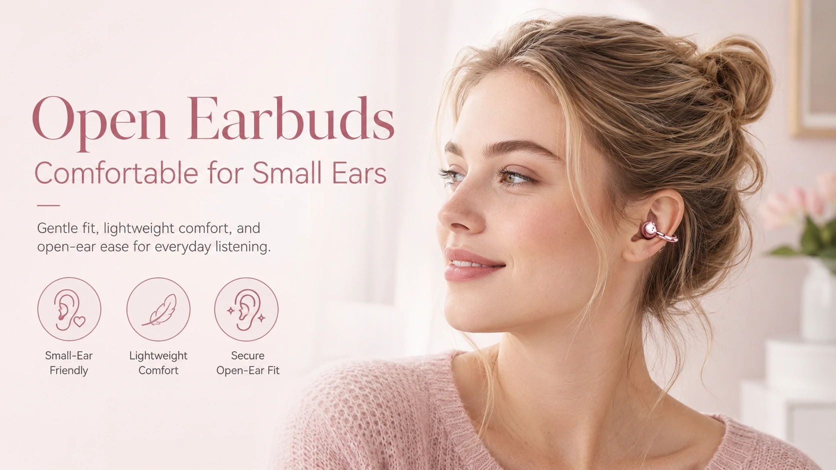 open earbuds comfortable for small ears