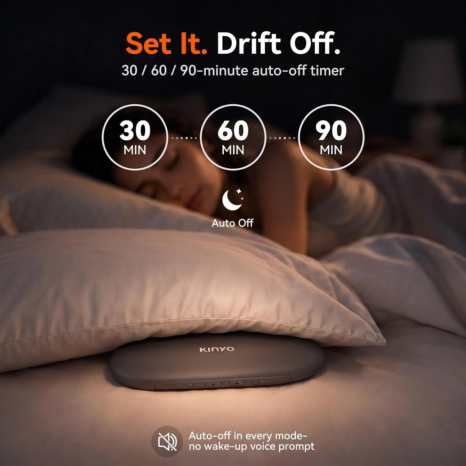 X60 Pillow Speaker for Sleeping & White Noise | Kinglucky