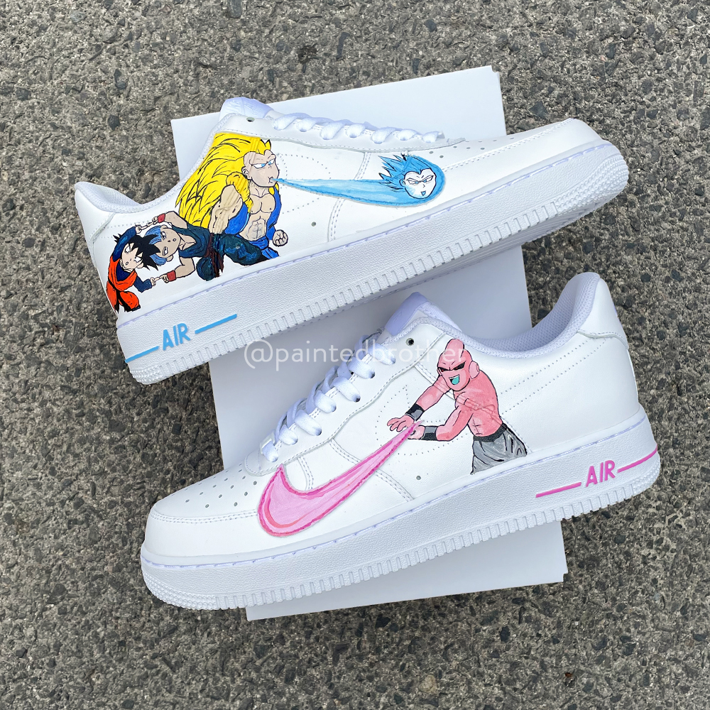 Custom Dragon Ball Nike Air Force 1-paintedbrother