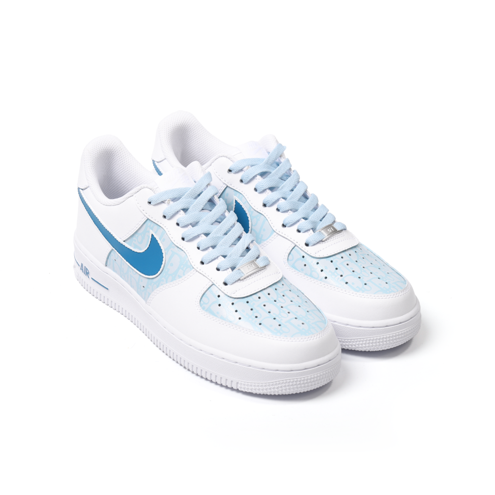 Custom Dior-Inspired Nike Air Force 1 – Hand-Painted Luxury Streetwear Sneakers
