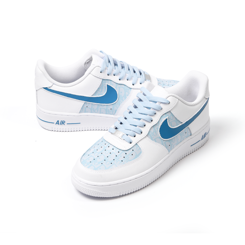 Custom Dior-Inspired Nike Air Force 1 – Hand-Painted Luxury Streetwear Sneakers
