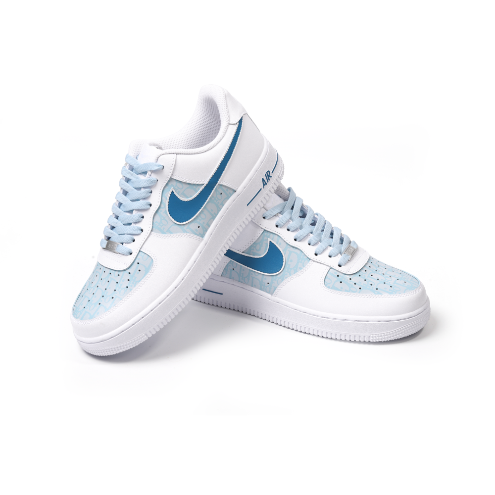 Custom Dior-Inspired Nike Air Force 1 – Hand-Painted Luxury Streetwear Sneakers
