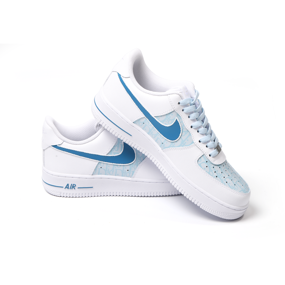 Custom Dior-Inspired Nike Air Force 1 – Hand-Painted Luxury Streetwear Sneakers