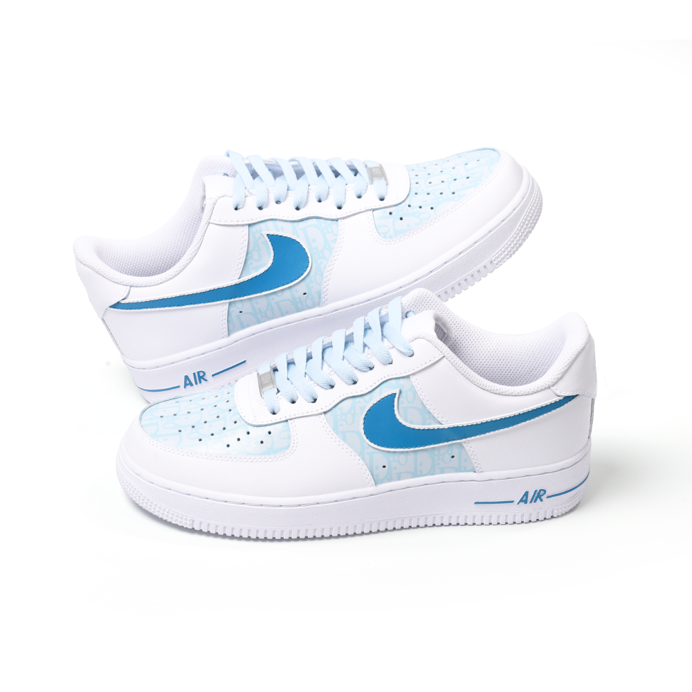 Custom Dior-Inspired Nike Air Force 1 – Hand-Painted Luxury Streetwear Sneakers