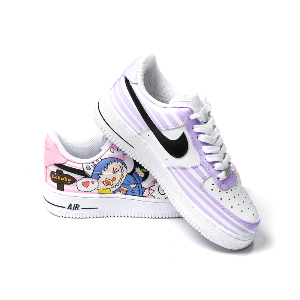 Custom Hand-Painted Pastel Cartoon Sneakers | Cute Art Style Shoes