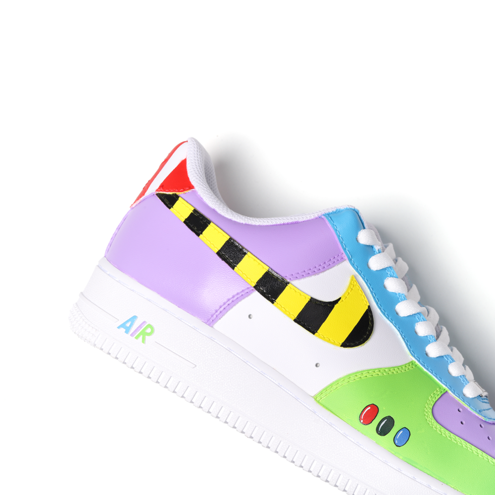 Hand-Painted Cartoon Art Air Force 1 | Custom Adventure Street Style