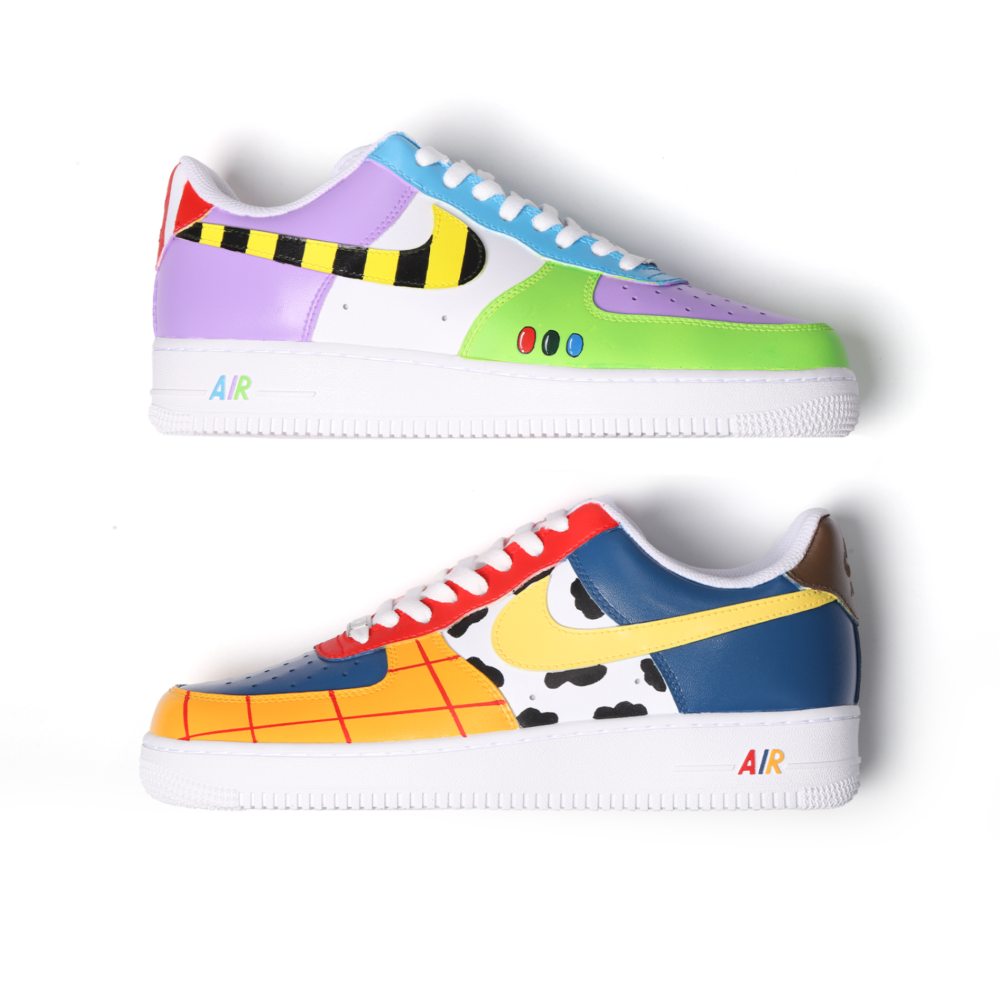 Hand-Painted Cartoon Art Air Force 1 | Custom Adventure Street Style