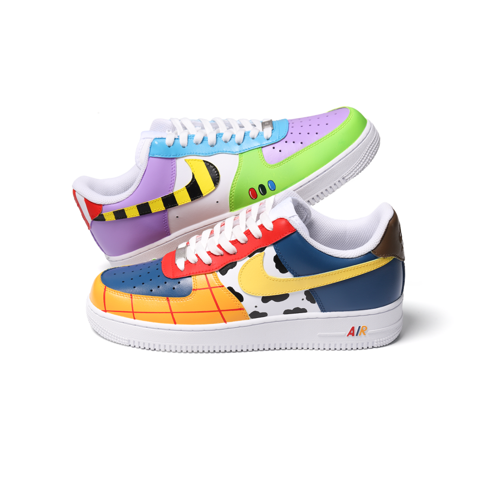 Hand-Painted Cartoon Art Air Force 1 | Custom Adventure Street Style