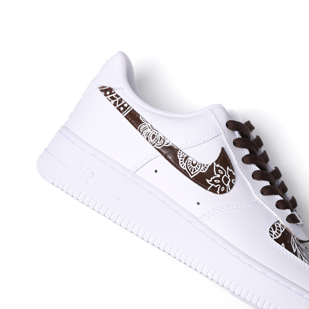 Custom Hand-Painted Air Force 1 | Paisley Bandana Style