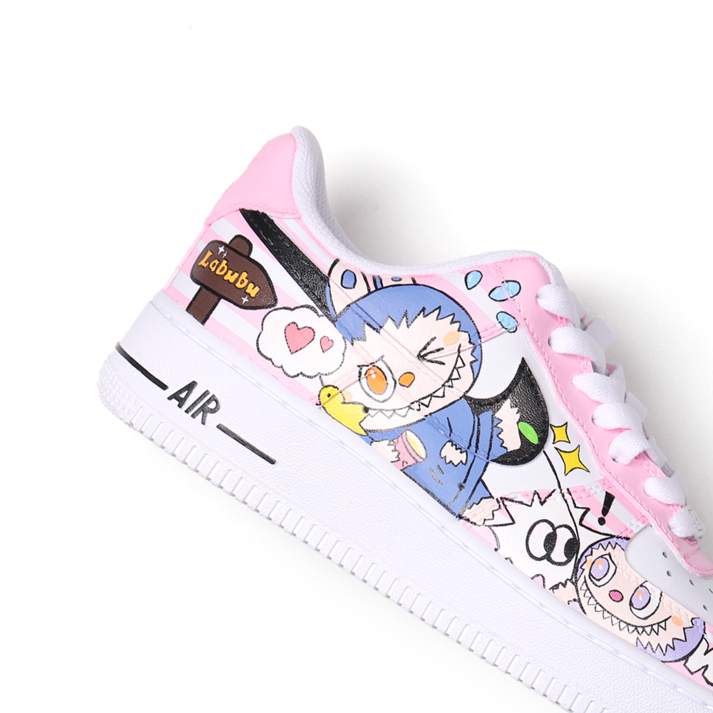 Custom Hand-Painted Pastel Cartoon Sneakers | Cute Art Style Shoes