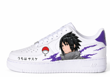 Custom Hand-Painted Anime Air Force 1 Sneakers – Naruto Inspired Streetwear Shoes for Men & Women