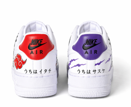 Custom Hand-Painted Anime Air Force 1 Sneakers – Naruto Inspired Streetwear Shoes for Men & Women