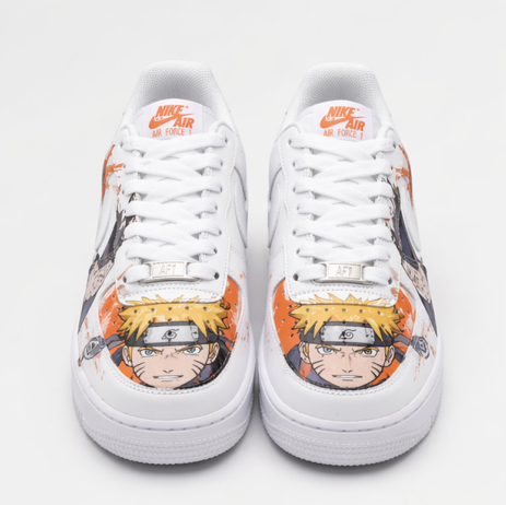Custom Hand-Painted Ninja Anime Air Force 1 Shoes – Naruto Inspired Streetwear Sneakers for Men & Women