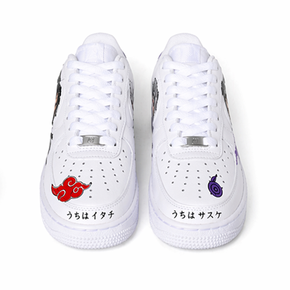 Custom Hand-Painted Anime Air Force 1 Sneakers – Naruto Inspired Streetwear Shoes for Men & Women