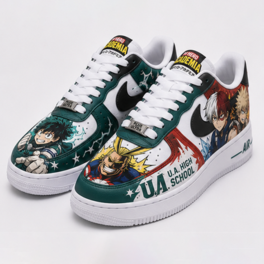 Custom Dragon Ball Z Air Force 1 Sneakers – Goku Anime Hand-Painted AF1 Shoes with Shenron & Z Fighters Design