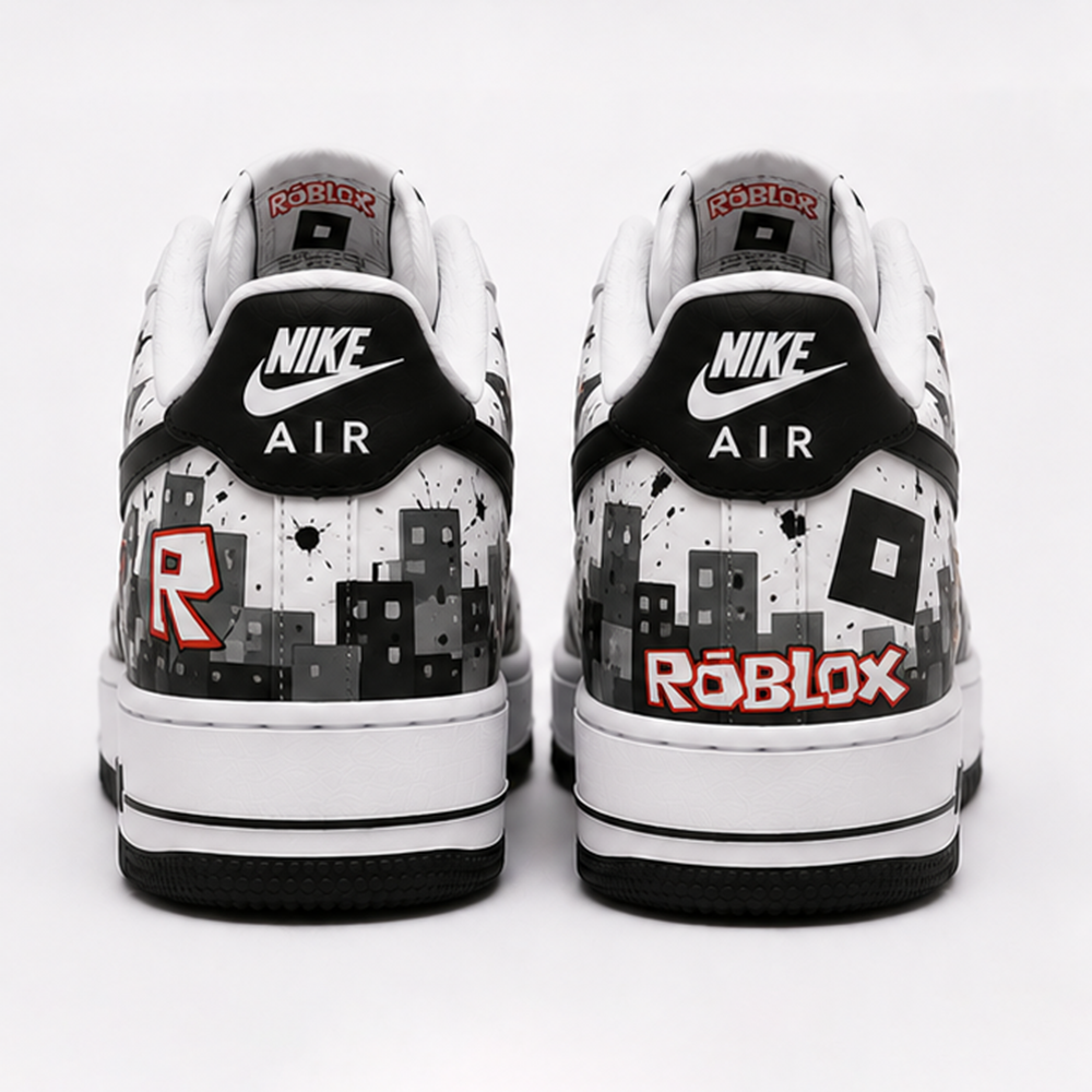 Hand-Painted ROBLOX Custom Sneakers – Unique Characters Design, Gamer Streetwear Collection