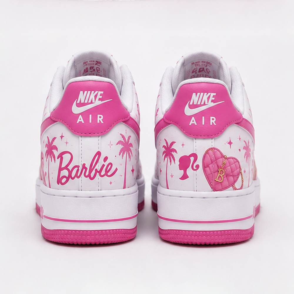 Custom Barbie Sneakers – Hand-Painted Barbie Doll Air Force 1 Shoes