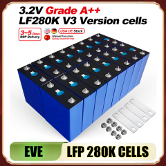USA&EU STOCK [ EVE-Pristmatic LFP Cells -3.2V 280K ] Grade A New 8000 Cycles Prismatic Akku Lifepo4 280K Batteries For Energy Storage System