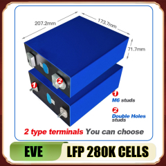USA&EU STOCK [ EVE-Pristmatic LFP Cells -3.2V 280K ] Grade A New 8000 Cycles Prismatic Akku Lifepo4 280K Batteries For Energy Storage System