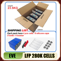 USA&EU STOCK [ EVE-Pristmatic LFP Cells -3.2V 280K ] Grade A New 8000 Cycles Prismatic Akku Lifepo4 280K Batteries For Energy Storage System