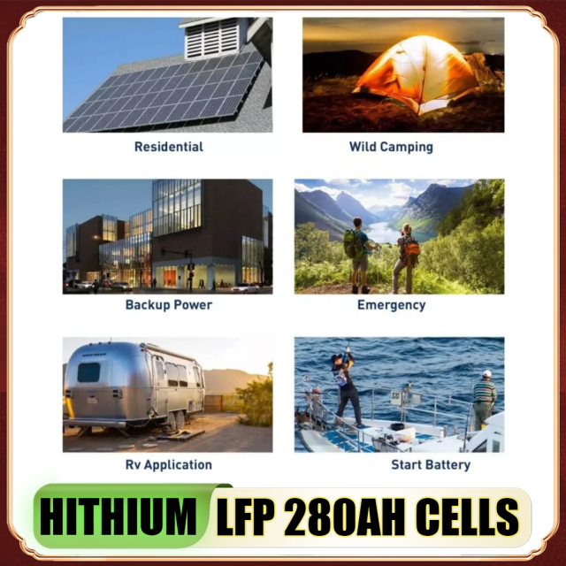 [ Hithium-Prismatic LFP Cell 3.2V 280Ah ] 10000 Cycle Life Solar Battery Lithium Ion Batteries For Solar System/Electric Power Systems