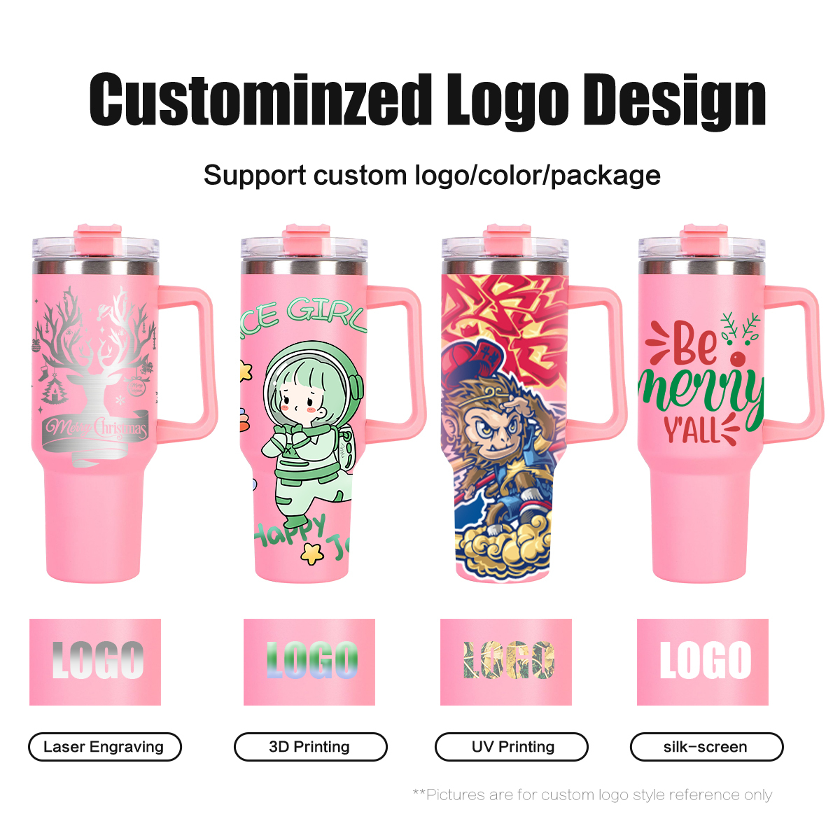 Custom Tumblers with Logo Bulk 40 oz Tumbler With Handle Wholesale Tumbler Cups H1.0