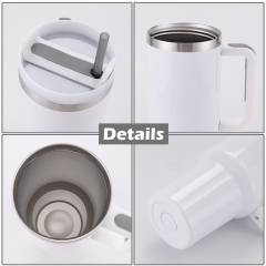 USA Warehouse Wholesale Tumbler Blanks 40oz White Sublimation Tumbler