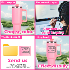 Custom Tumblers with Logo Bulk 40 oz Tumbler With Handle Wholesale Tumbler Cups H1.0