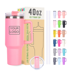 Custom Tumblers with Logo Bulk 40 oz Tumbler With Handle Wholesale Tumbler Cups H1.0